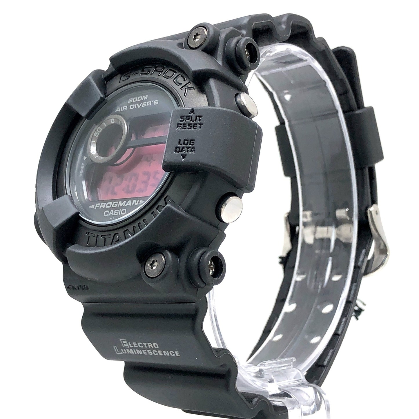 DW-8200BK-1 フロッグマン リアルブラック レッド液晶