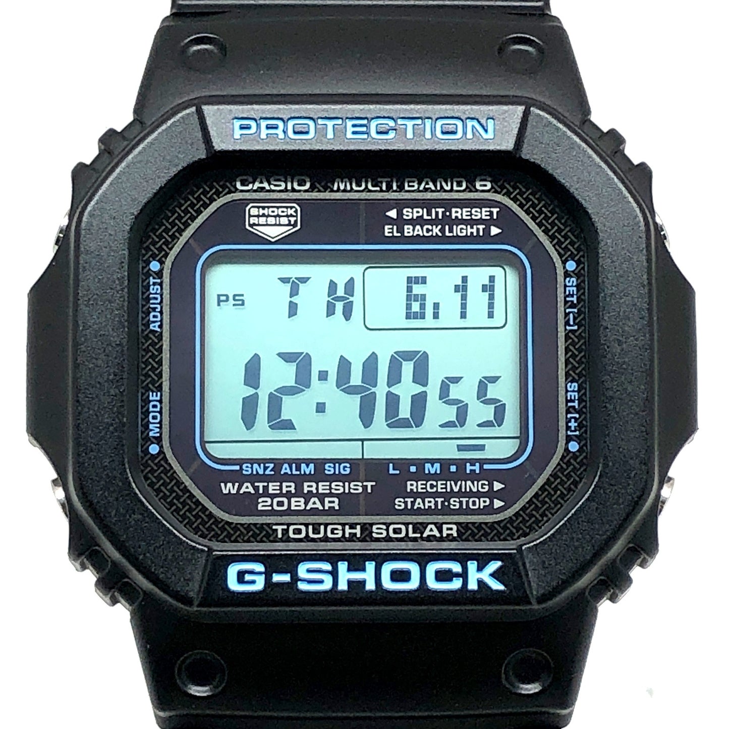 GW-M5610BA-1 電波ソーラー搭載 ブラック×ブルーシリーズ