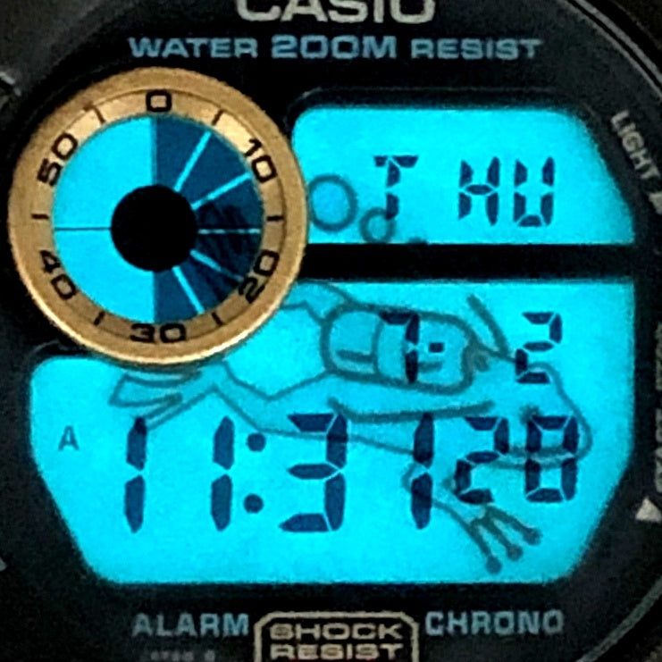 DW-8200B-9A ゴールドチタンフロッグマン 黒金蛙