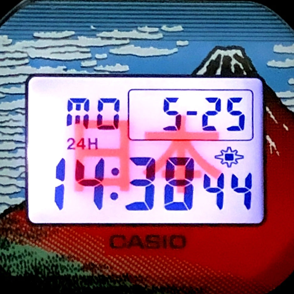 DW-5600KHG24-1 葛飾北斎 富嶽三十六景 凱風快晴(赤富士)