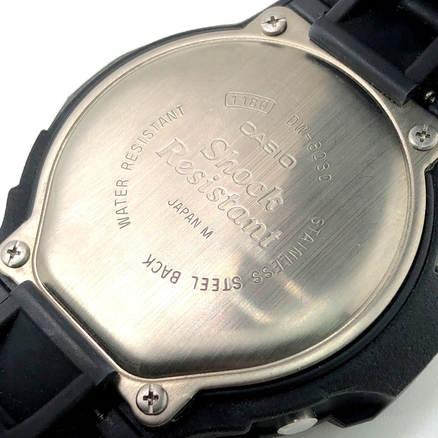 DW-8030G-1V 文字スクロール シルバー液晶 海外モデル