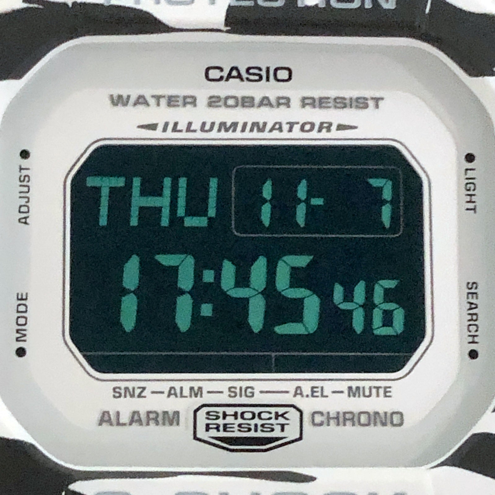 DW-D5600BW-7 ホワイト＆ブラック タイガーカモフラージュ – G