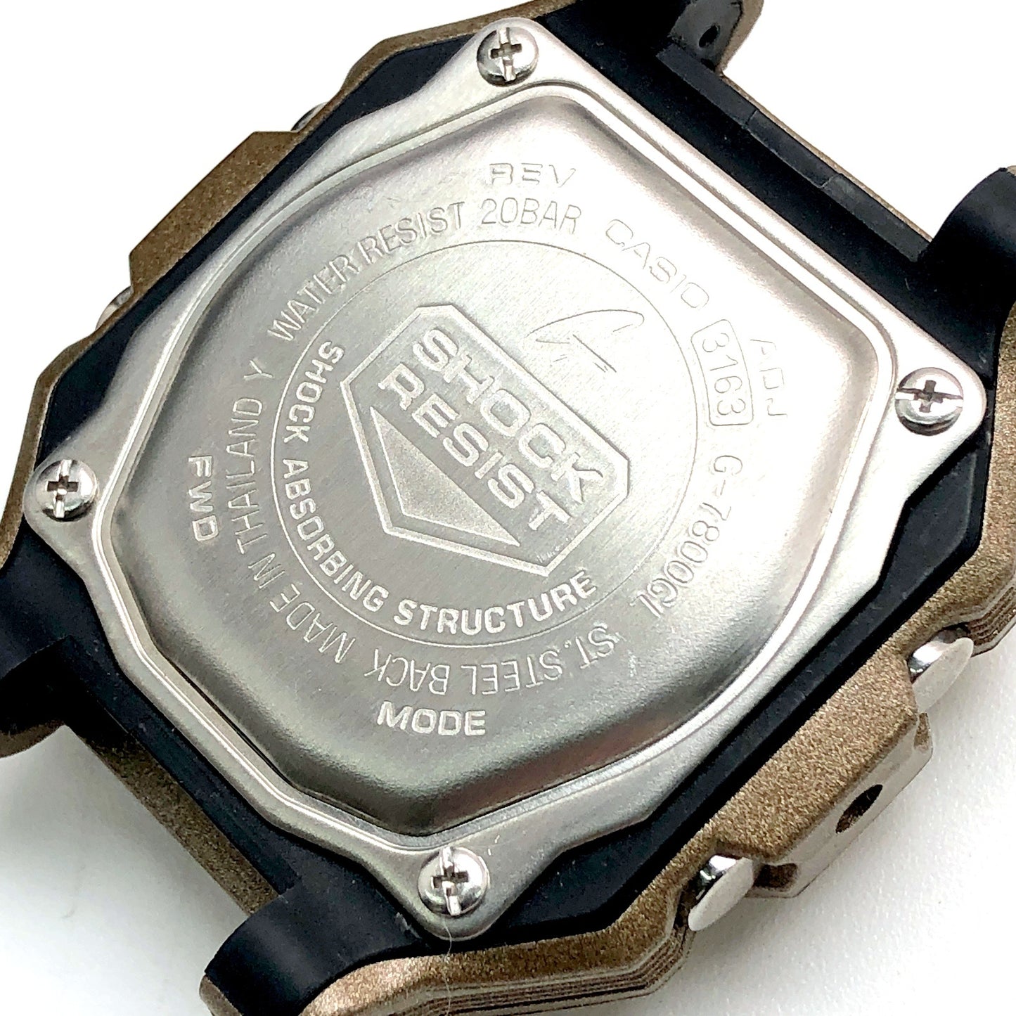 G-7800GL-9 ゴールドパイソン 蛇革調バンド