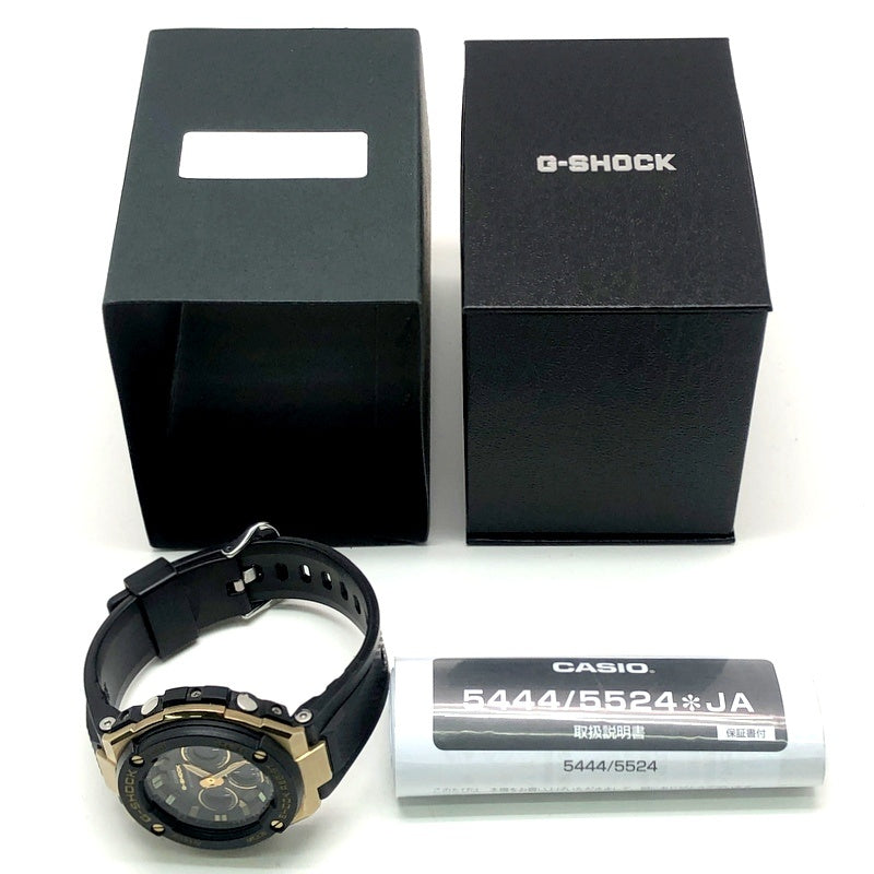 GST-W300G-1A9 G-STEEL ミッドサイズモデル ブラック×ゴールド