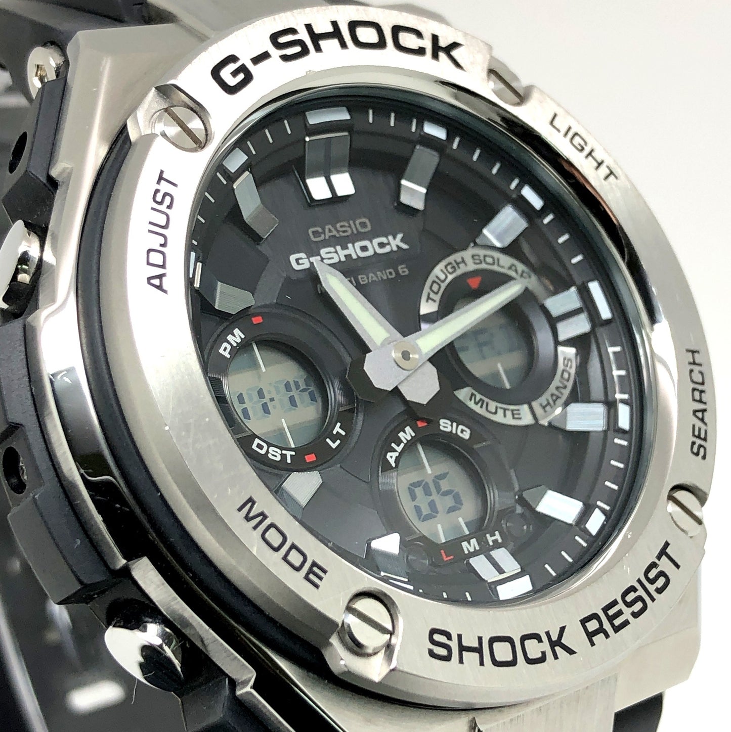 GST-W110-1AJF Gスチール 電波ソーラーモデル メタル×樹脂バンド