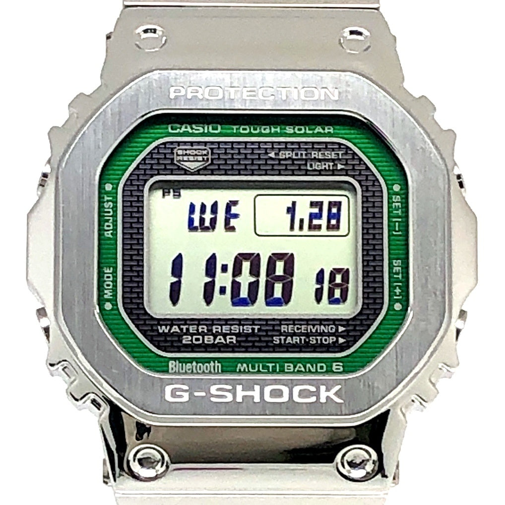 GMW-B5000D-3 フルメタル シルバー グリーンダイヤル