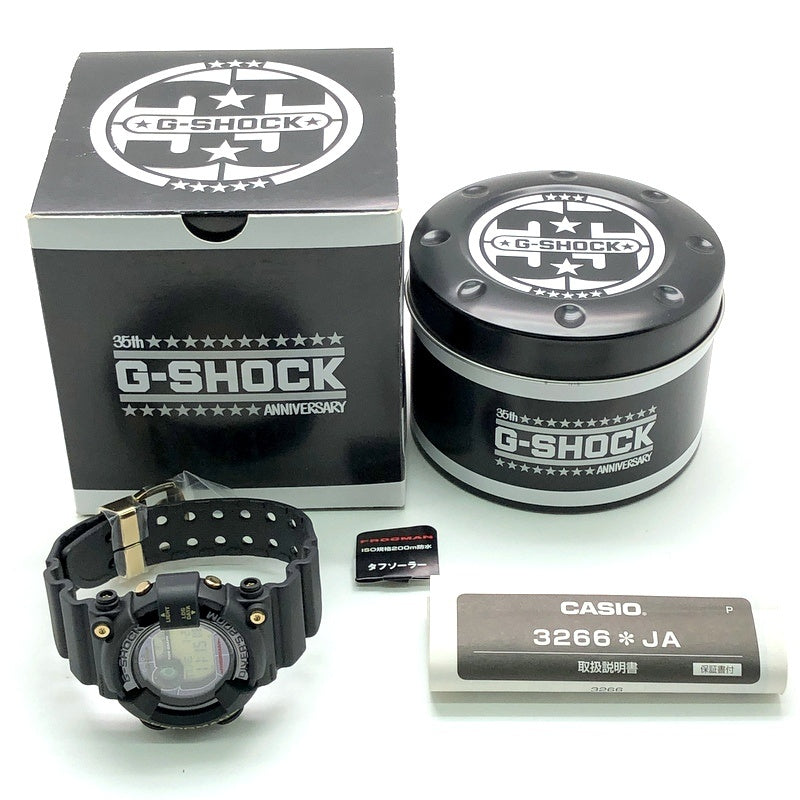 GF-8235D-1B Gショック35周年記念 フロッグマン 黒金蛙