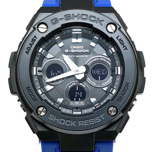 GST-W300G-2A1 G-STEEL ミッドサイズモデル ブラック×ブルー