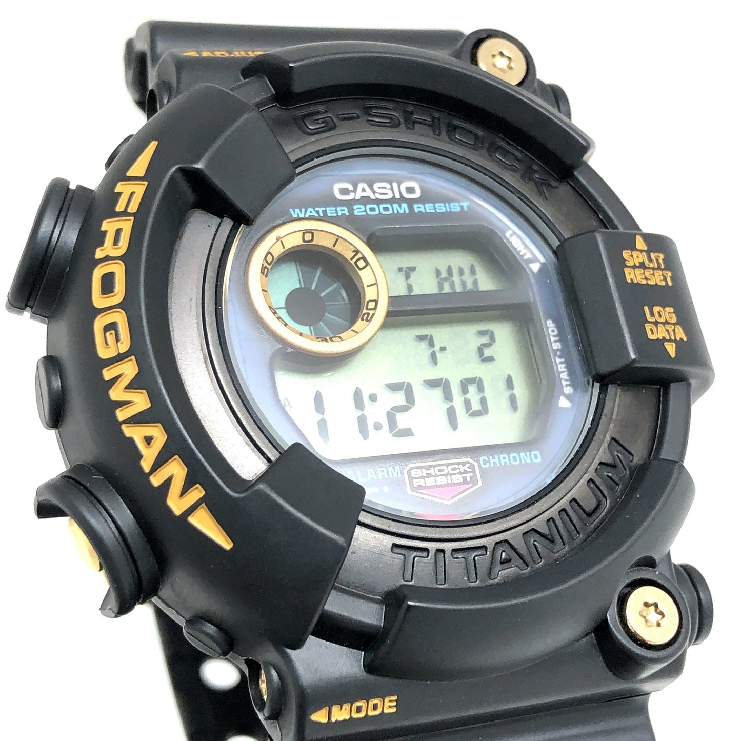DW-8200B-9A ゴールドチタンフロッグマン 黒金蛙