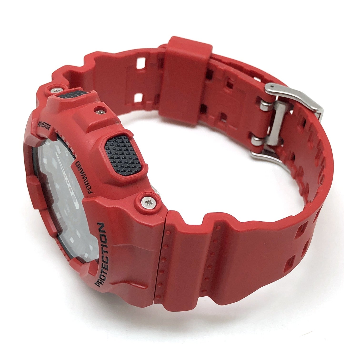 GA-100B-4A ビッグケース アナデジモデル マットレッドカラー