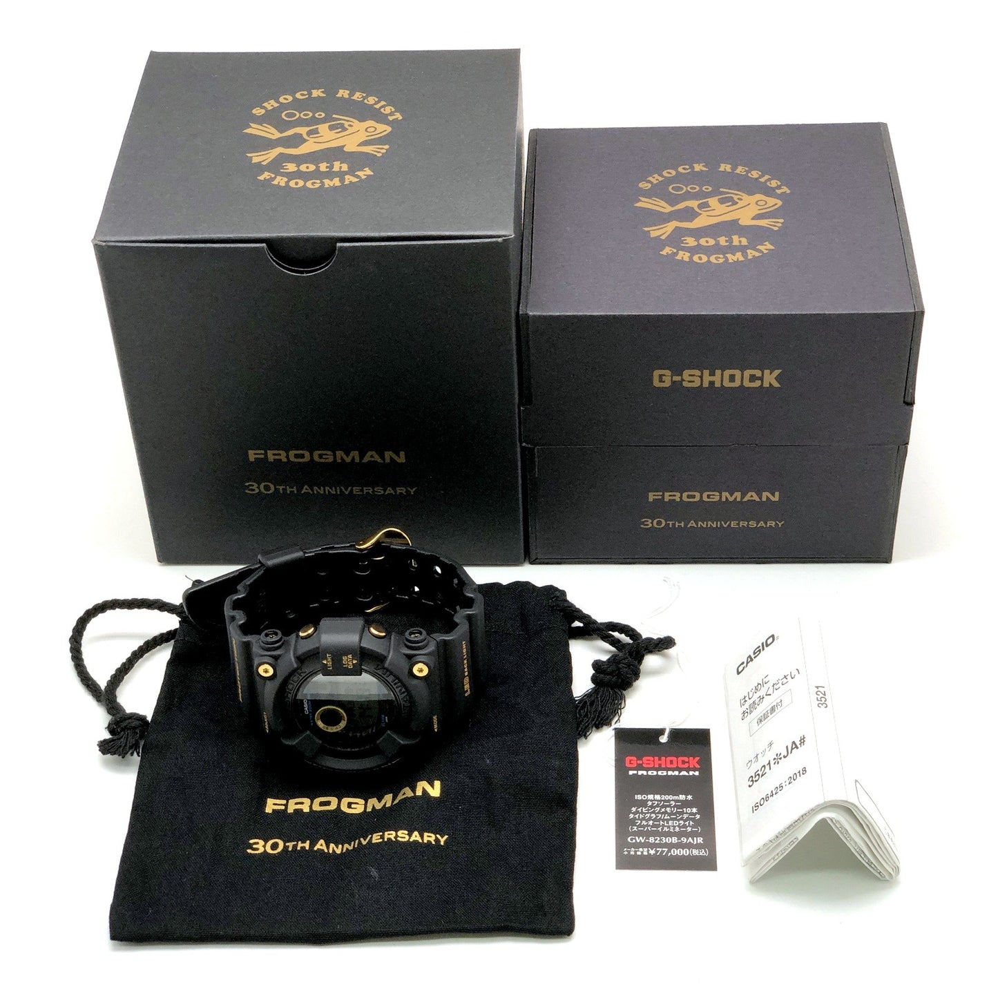GW-8230B-9A フロッグマン30周年記念 黒金 復刻