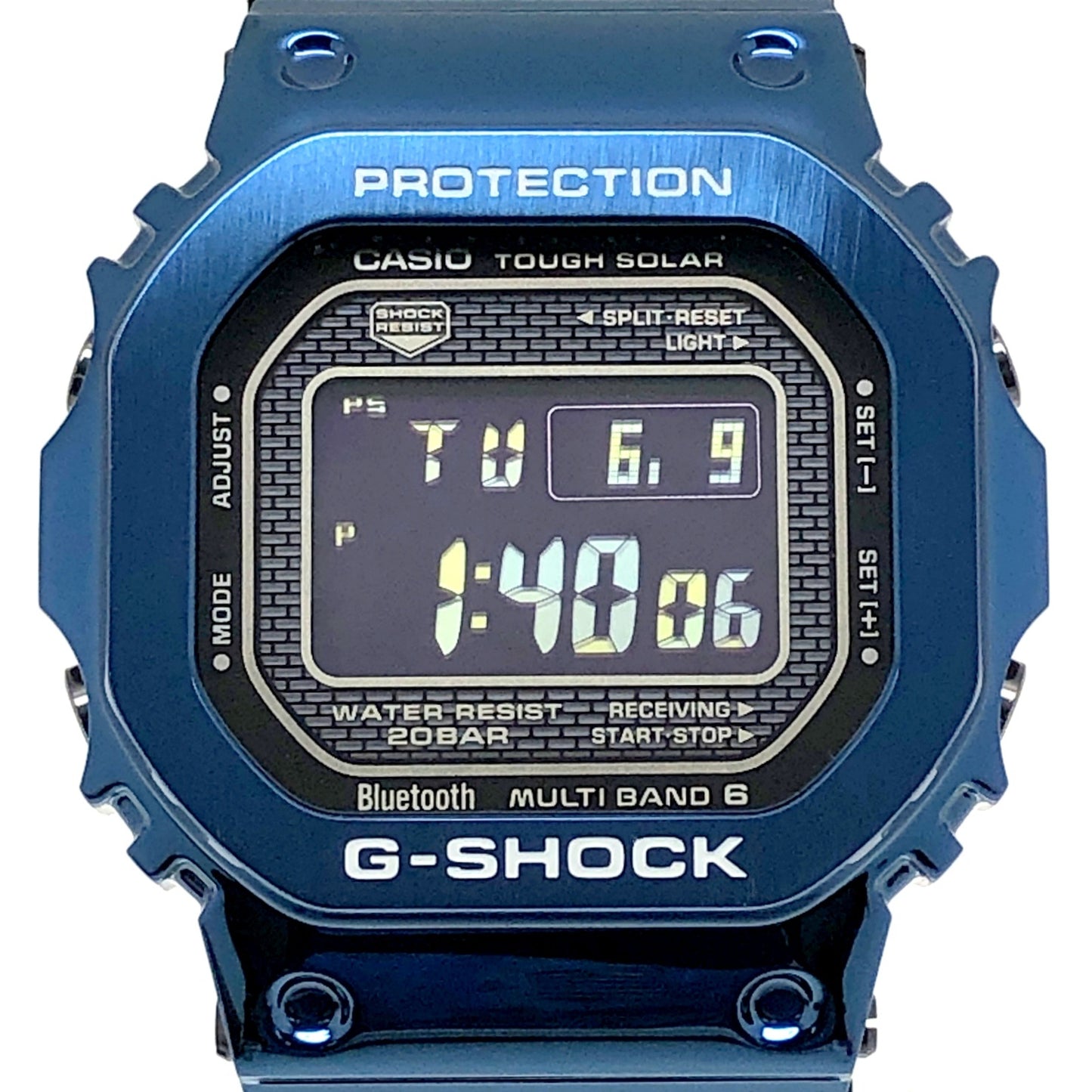 GMW-B5000G-2 フルメタル メタリックブルー ウレタンバンド