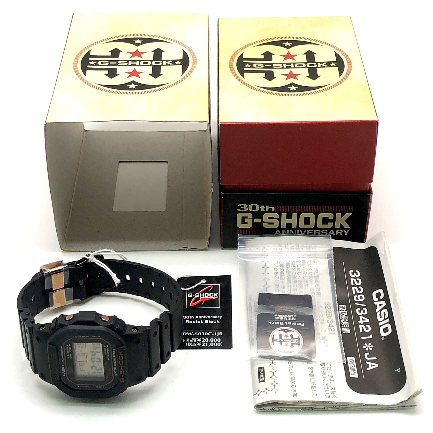 DW-5030C-1 Gショック誕生30周年記念 レジストブラック