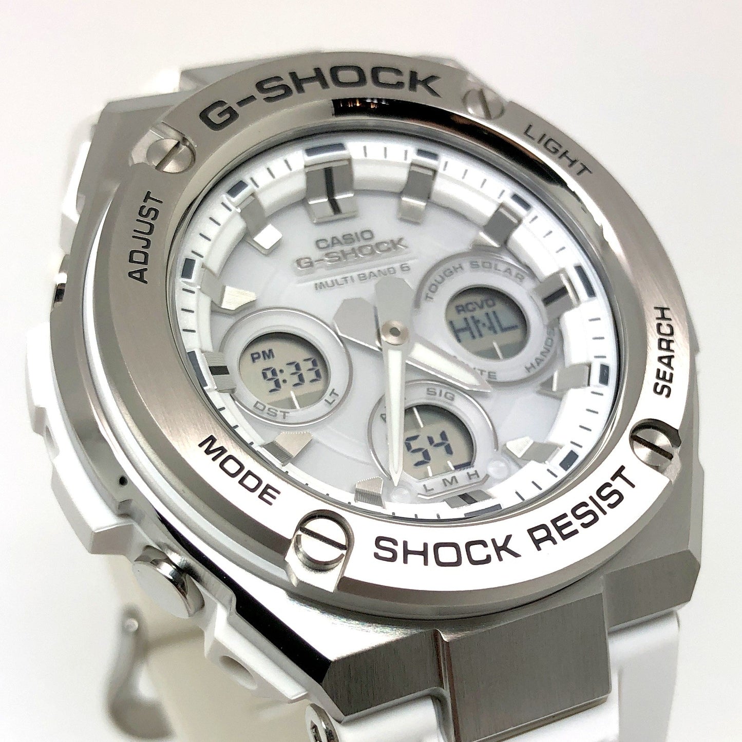 GST-W310-7A G-STEEL SILVER×WHITE