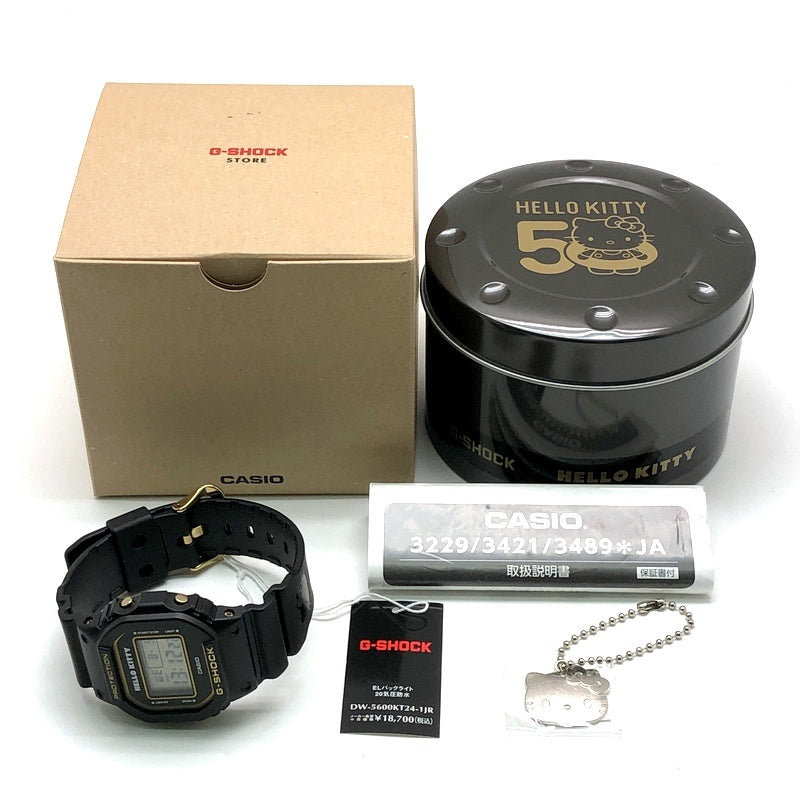 DW-5600KT24-1 ハローキティ カシオ腕時計 50周年記念 コラボモデル