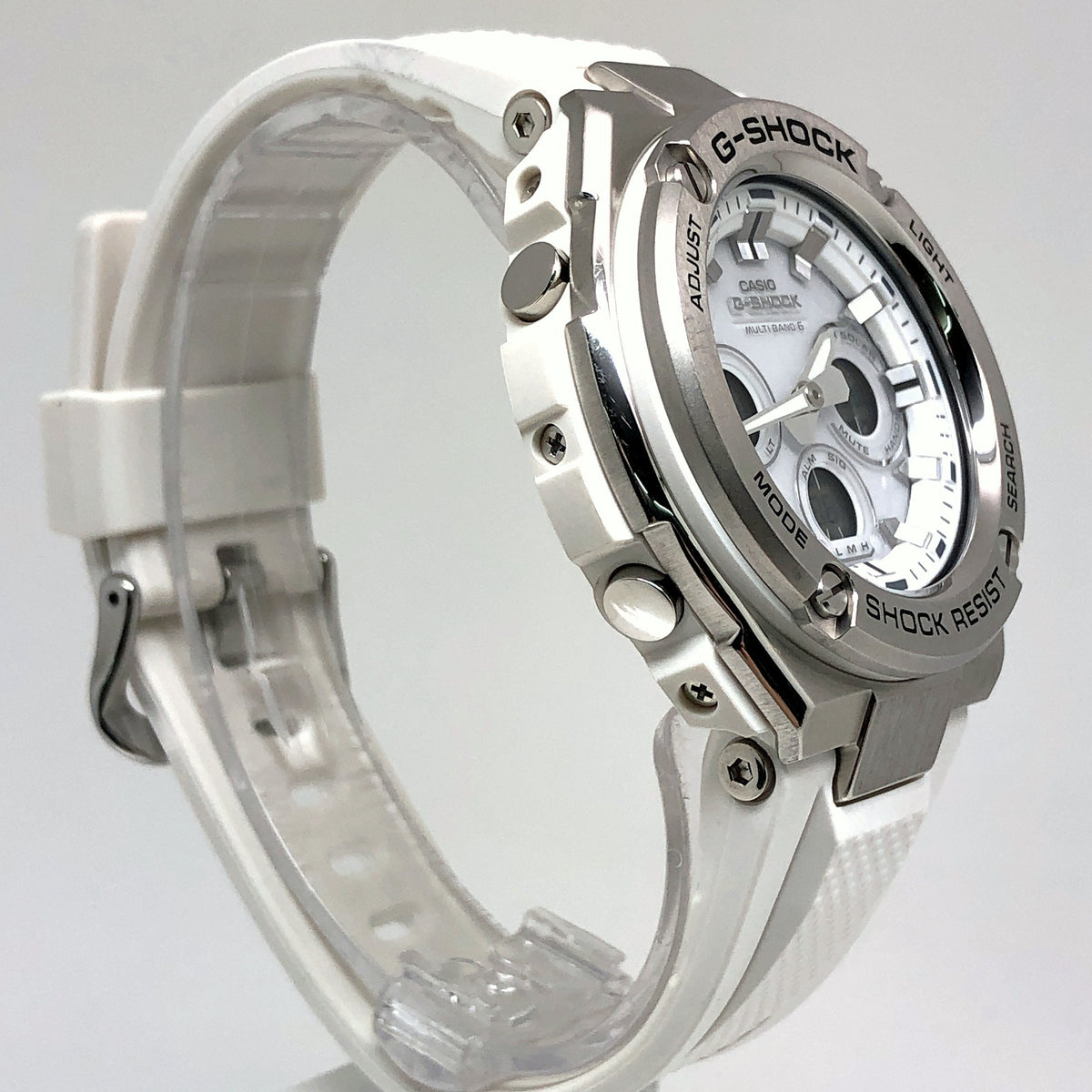 GST-W310-7A G-STEEL SILVER×WHITE