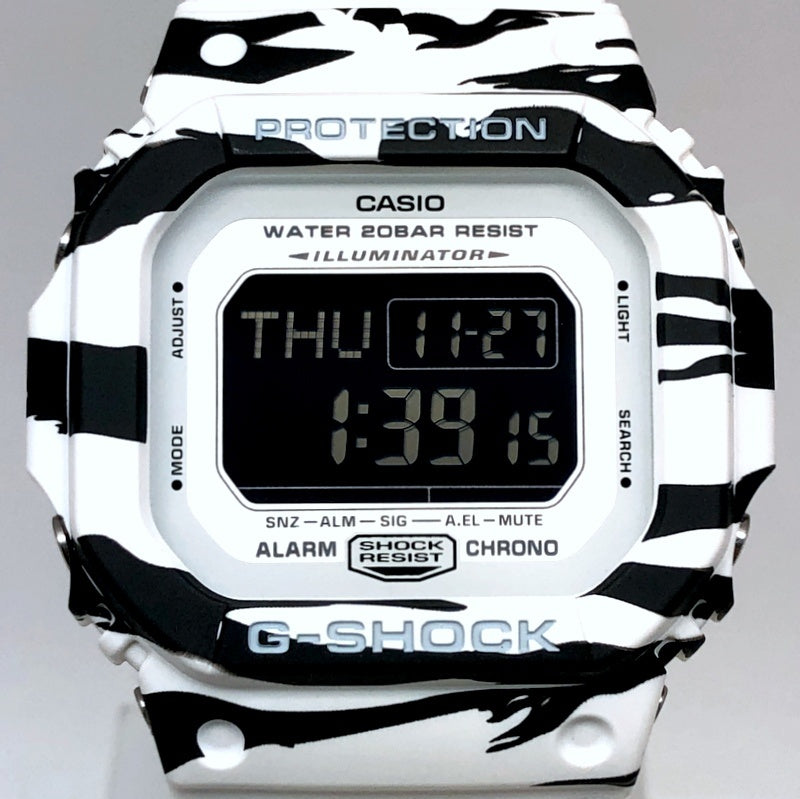 DW-D5600BW-7 ホワイト＆ブラック タイガーカモフラージュ