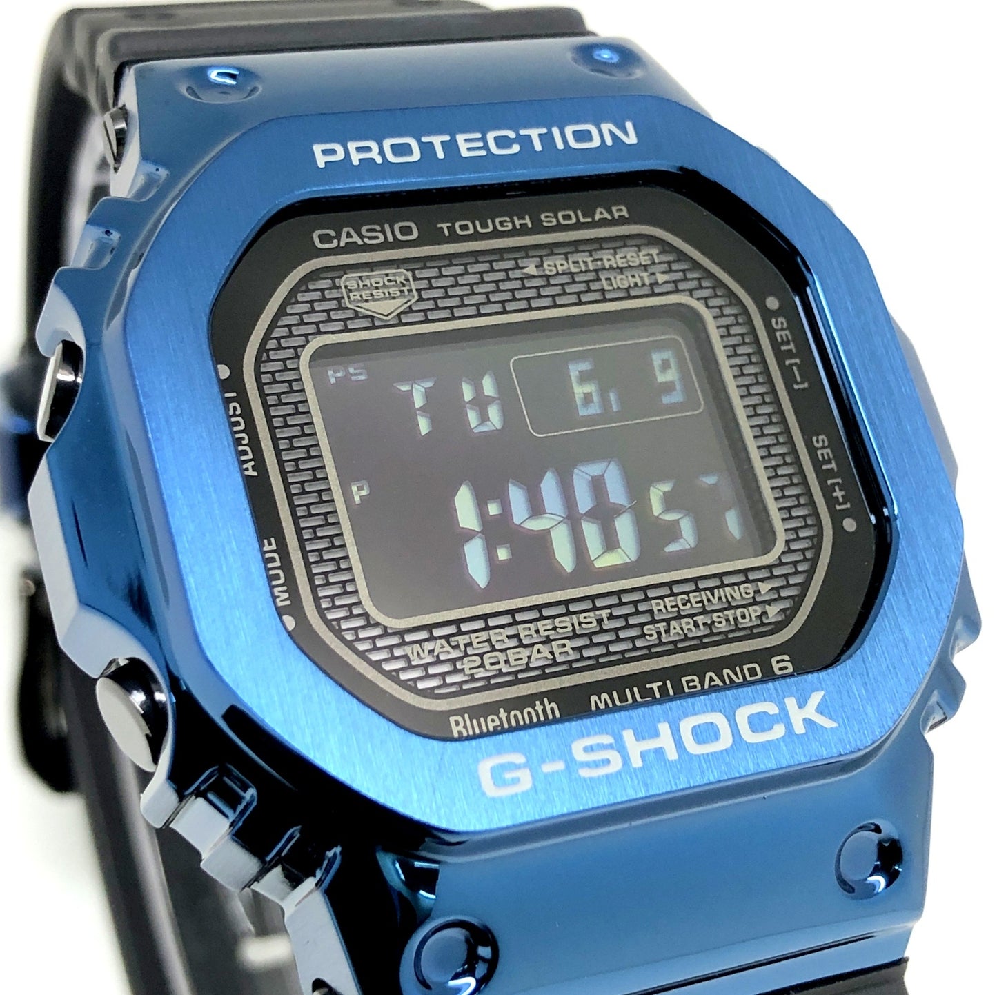 GMW-B5000G-2 フルメタル メタリックブルー ウレタンバンド