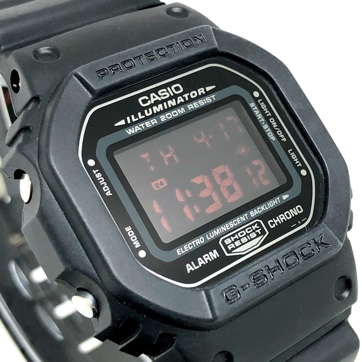 DW-056BK-1V リアルブラック 赤文字反転液晶