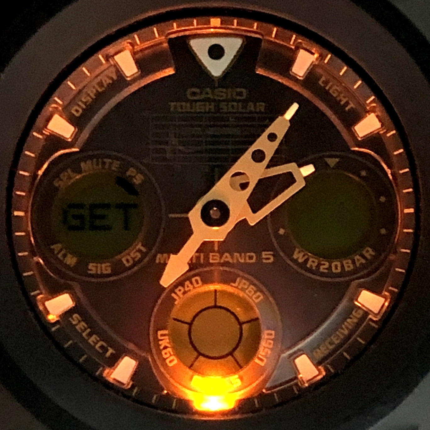 AWG-525A-1A Gショック25周年記念 ドーンブラック
