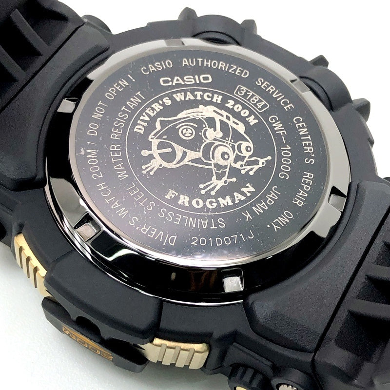 GWF-1000G-1 フロッグマン 電波ソーラー黒金蛙