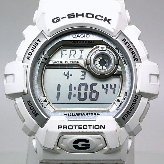 G-8900A-7 ビッグケース 光沢塗装 ホワイト×シルバー