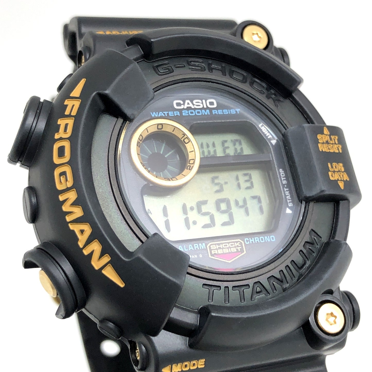 DW-8200B-9A ゴールドチタンフロッグマン 黒金蛙