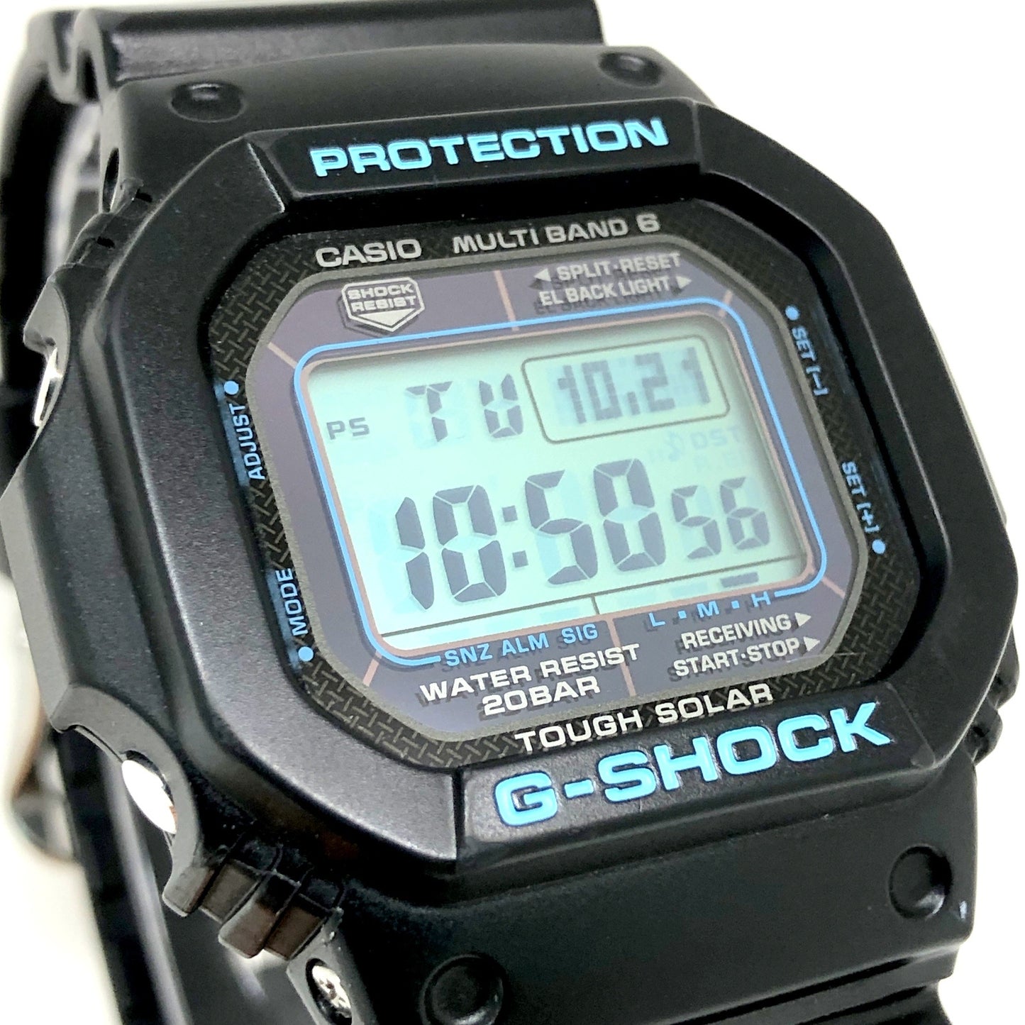 GW-M5610BA-1 電波ソーラー搭載 ブラック×ブルーシリーズ