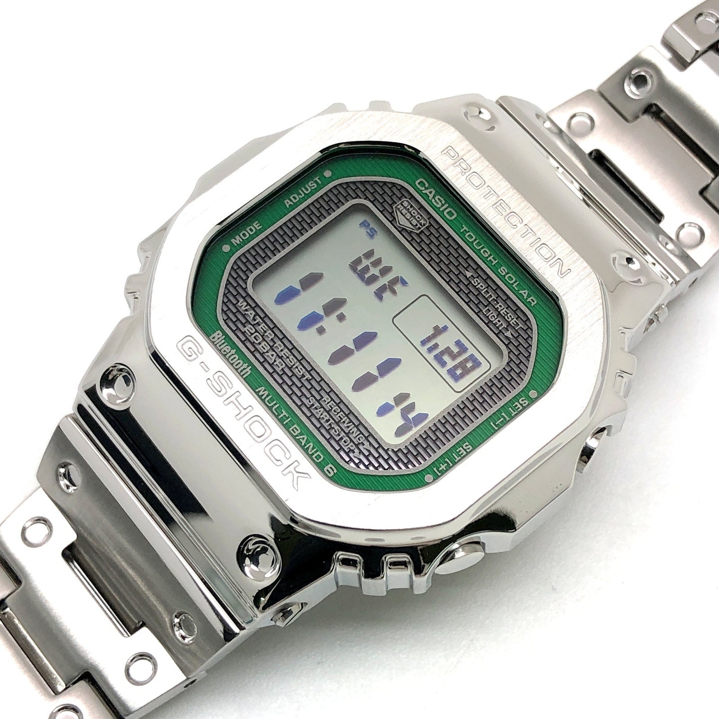 GMW-B5000D-3 フルメタル シルバー グリーンダイヤル