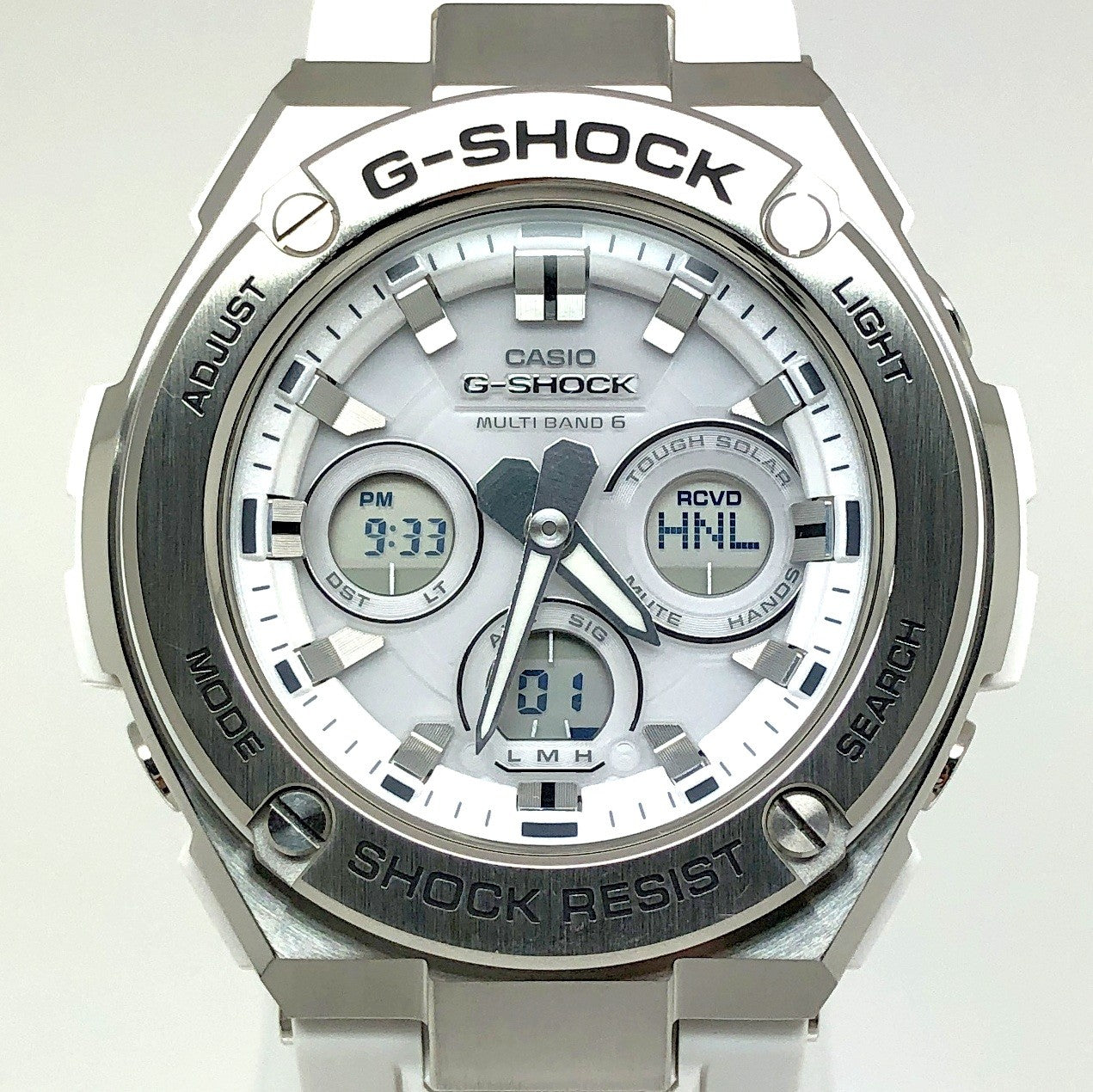 GST-W310-7A G-STEEL SILVER×WHITE