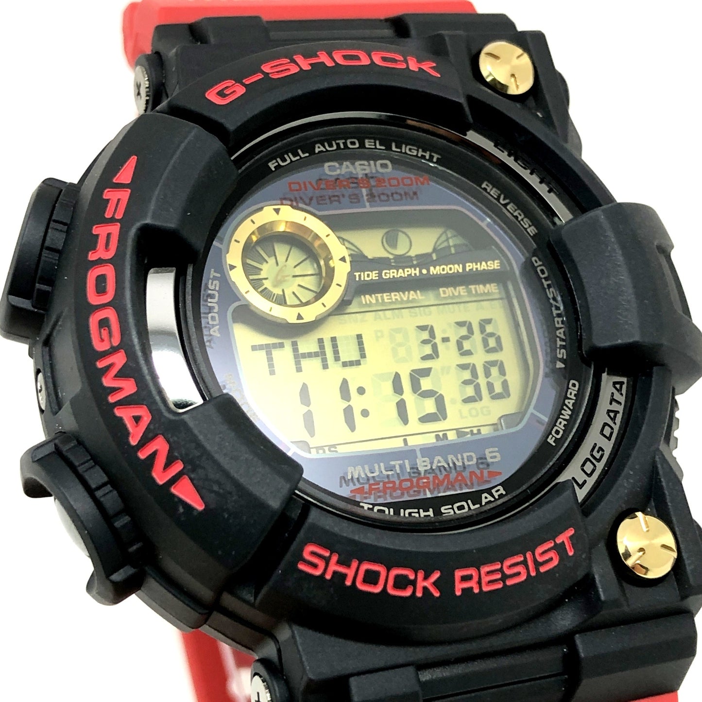 GWF-T1030A-1 Gショック30周年記念 世界300本限定 チタンフロッグマン ライジングレッド