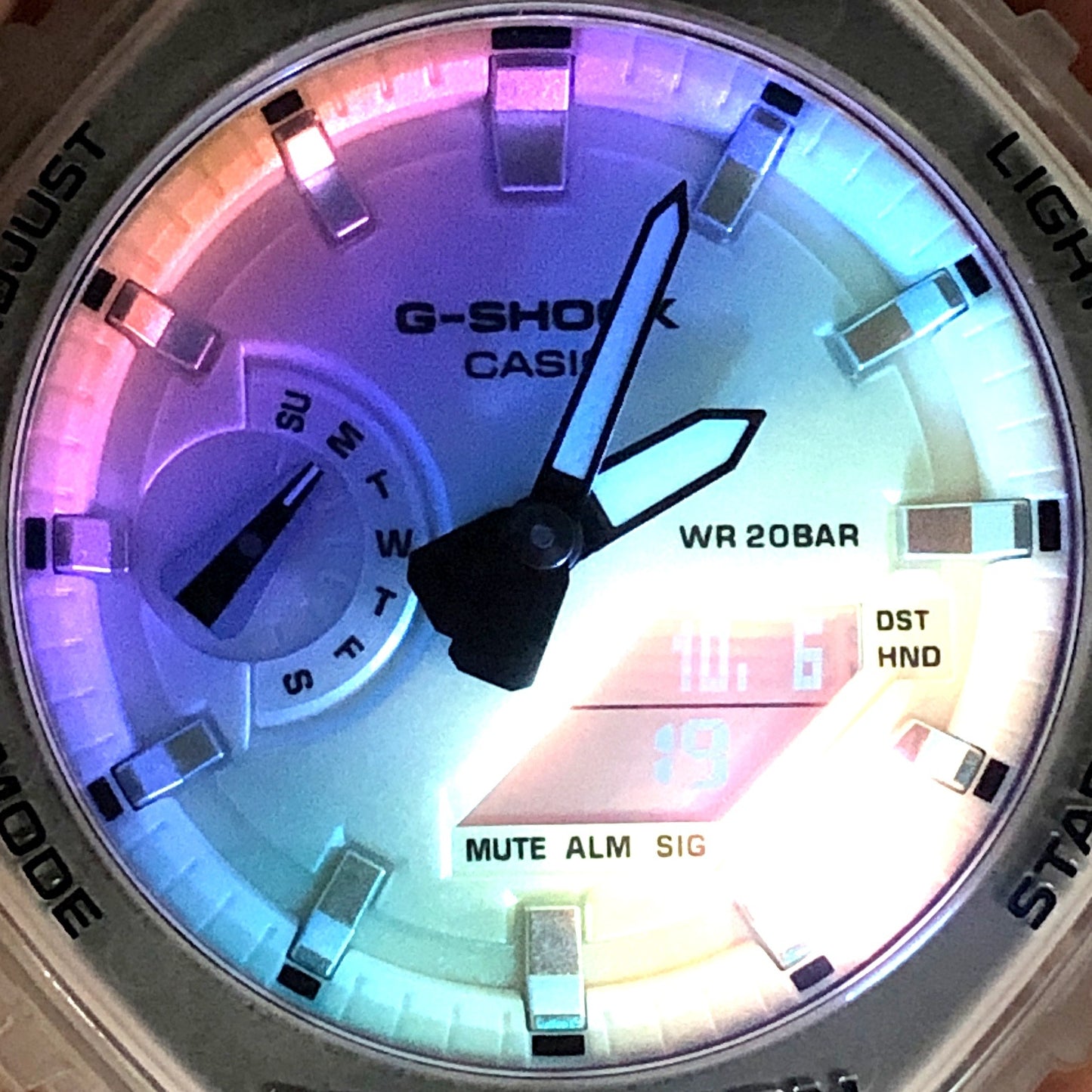 GA-2100SRS-7A イリデセントカラーシリーズ レインボー