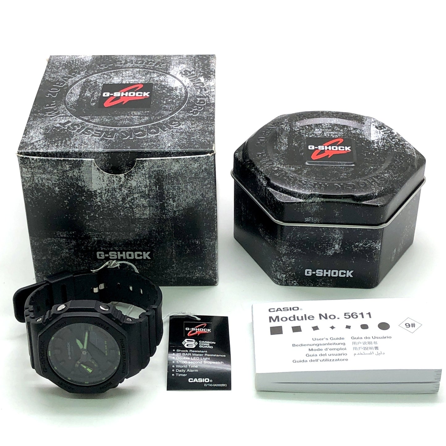 GA-2100-1A3 ネオンアクセントシリーズ グリーン