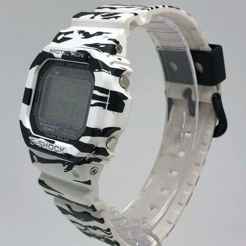 GW-M5610BW-7 電波ソーラー搭載 ホワイト＆ブラックシリーズ タイガーカモフラージュ