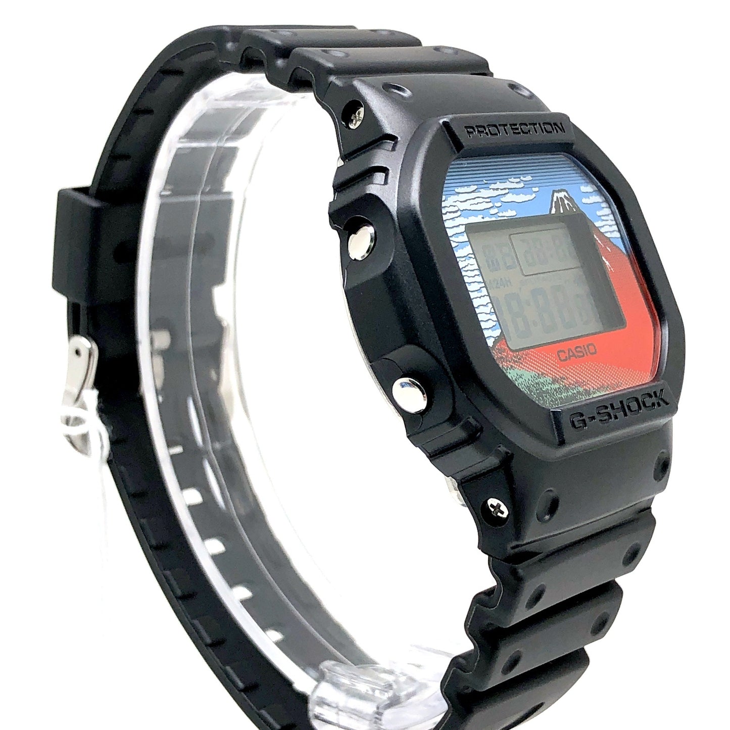 DW-5600KHG24-1 葛飾北斎 富嶽三十六景 凱風快晴(赤富士)