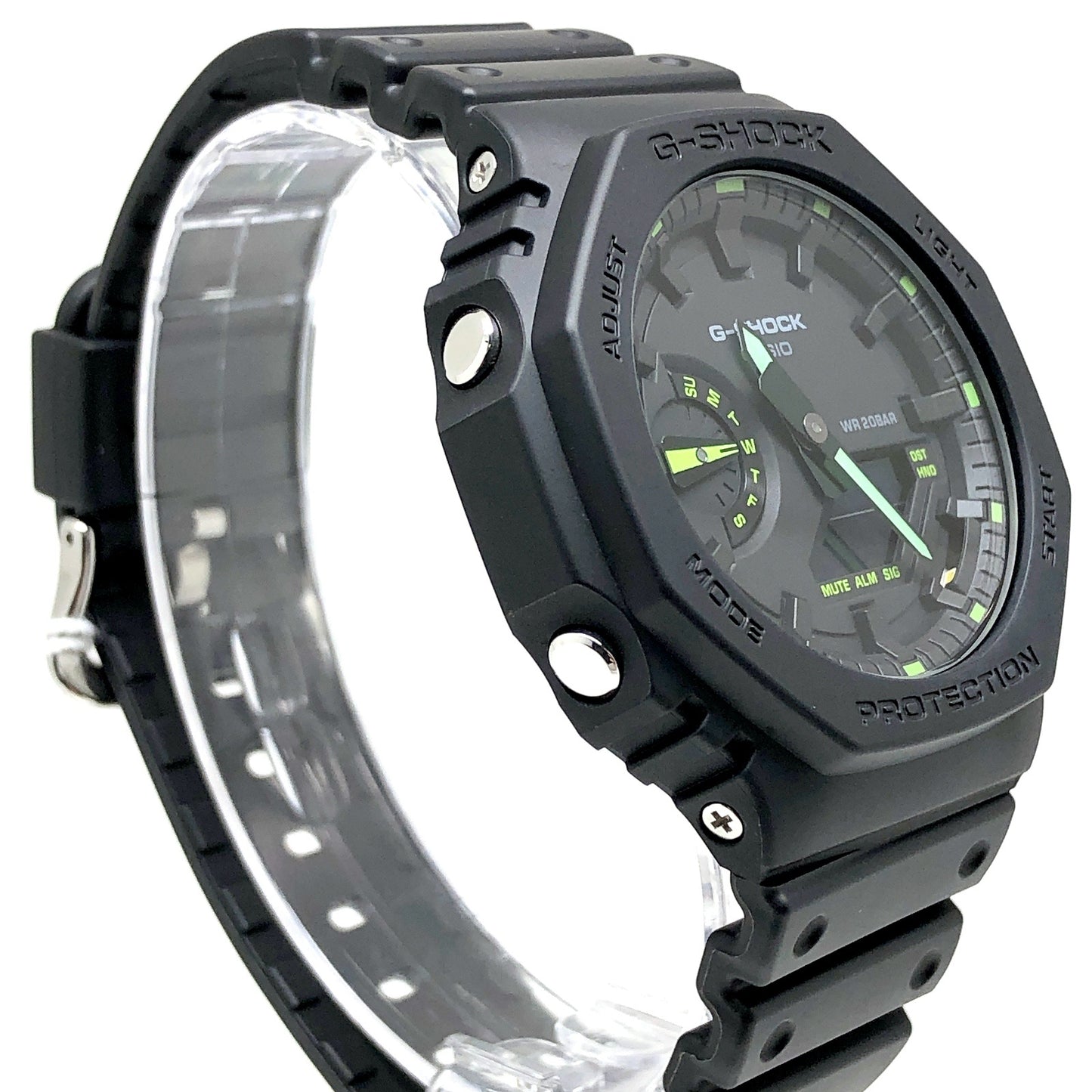 GA-2100-1A3 ネオンアクセントシリーズ グリーン