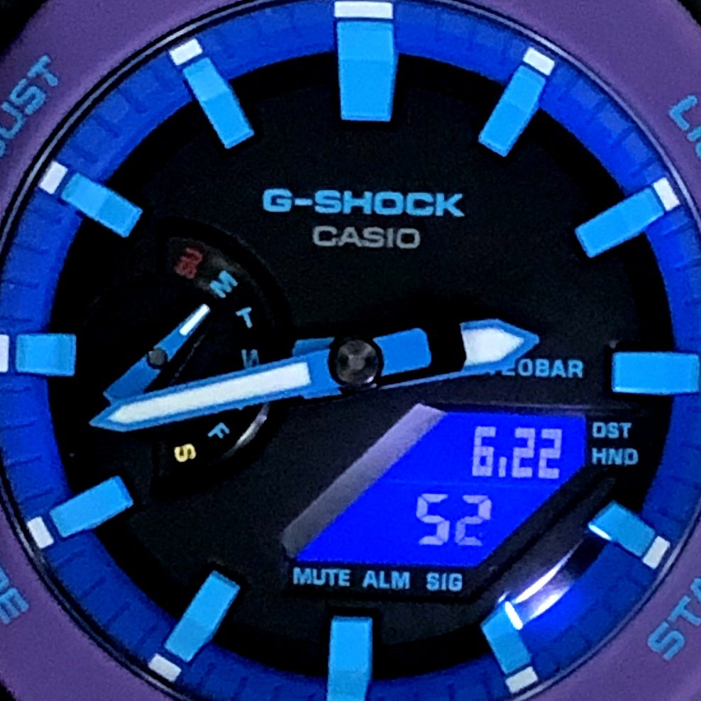 GA-2100THS-1A Throwback 1990s パープル ブラック