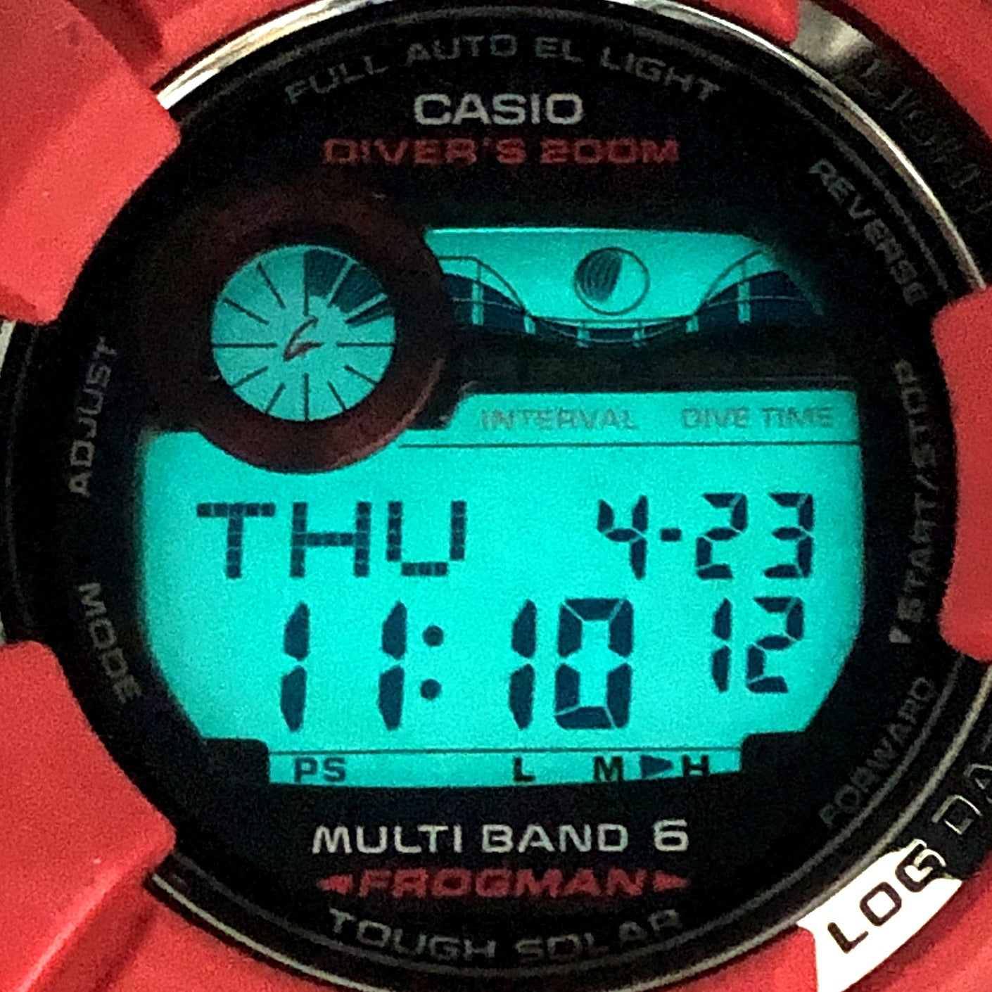 GWF-1000RD-4 フロッグマン メンインバーニングレッド