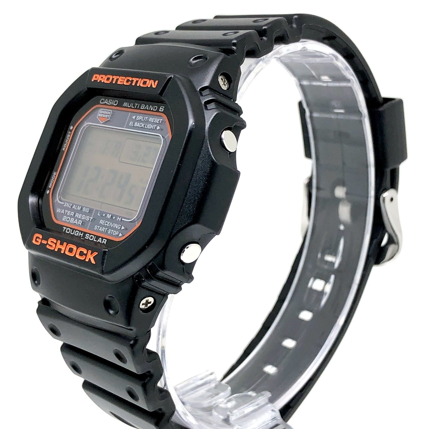 GW-M5610R-1 電波ソーラー オレンジ液晶モデル