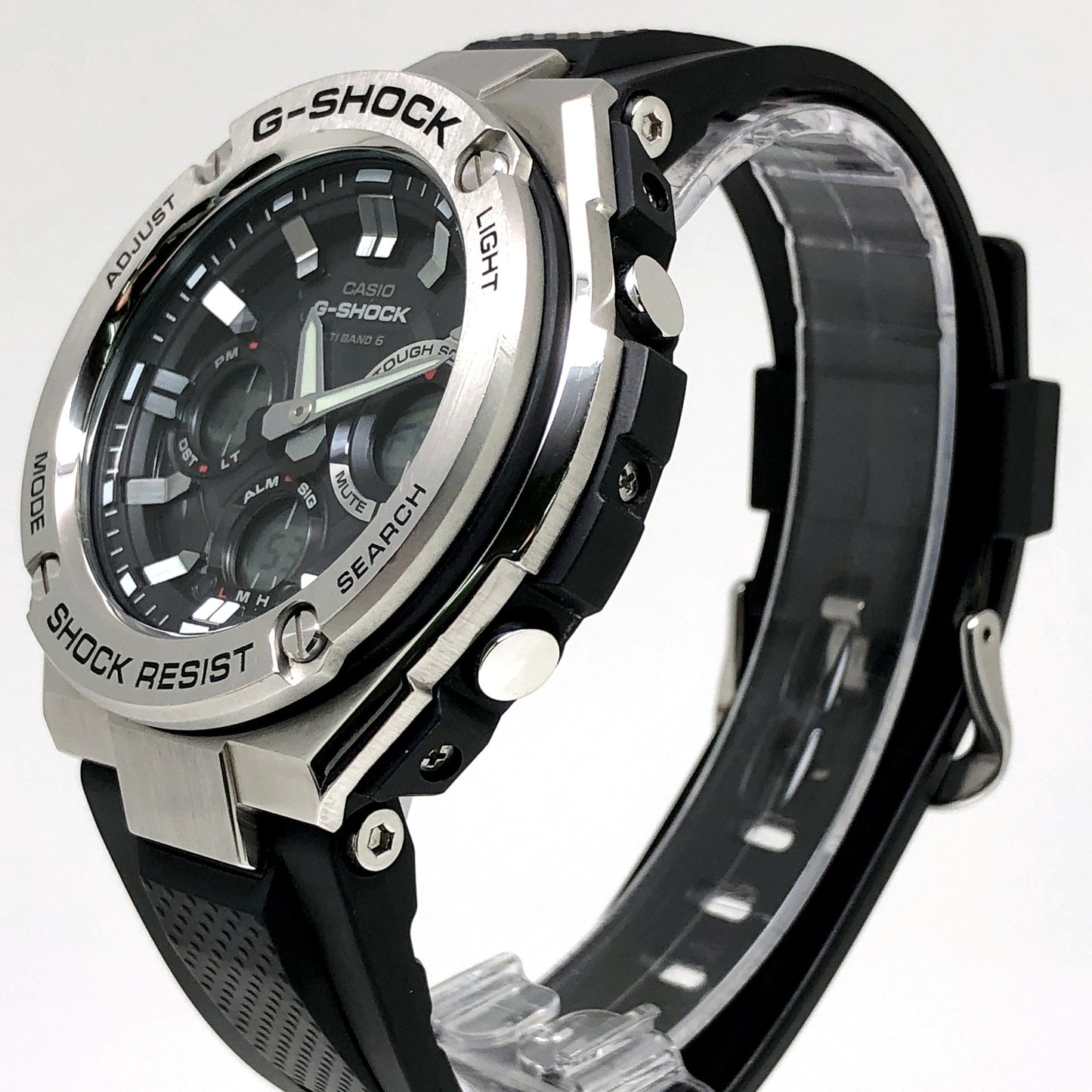 GST-W110-1AJF Gスチール 電波ソーラーモデル メタル×樹脂バンド