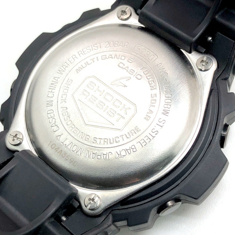 AWG-M100BW-1A 電波ソーラー搭載 アナデジモデル