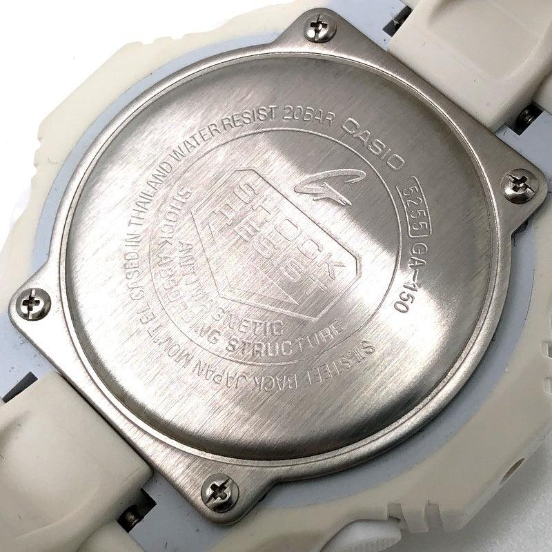 GA-150-7A ビッグケース アナデジモデル ホワイト