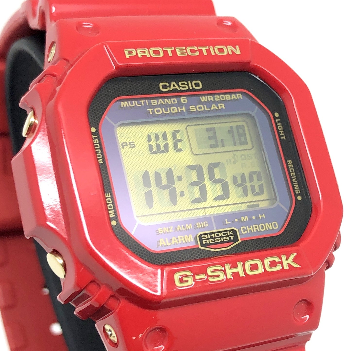 GW-M5630A-4 Gショック30周年記念 ライジングレッド