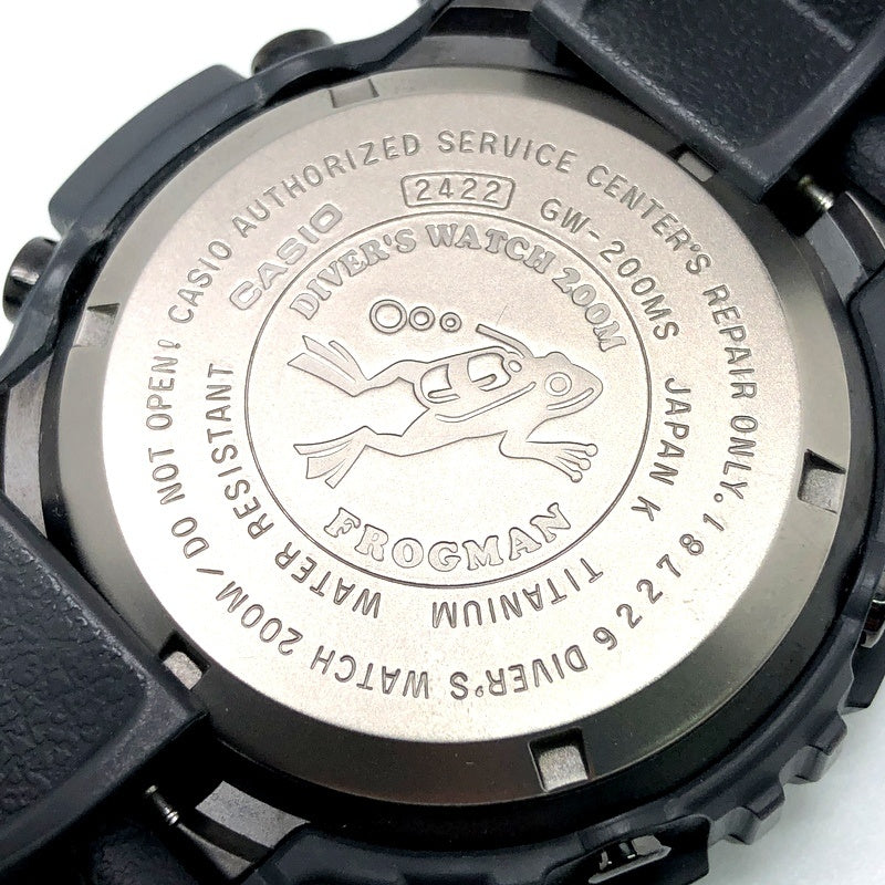 GW-200MS-1 フロッグマン メンインラスティブラック