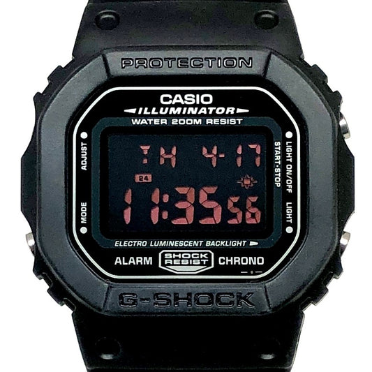 DW-056BK-1V リアルブラック 赤文字反転液晶