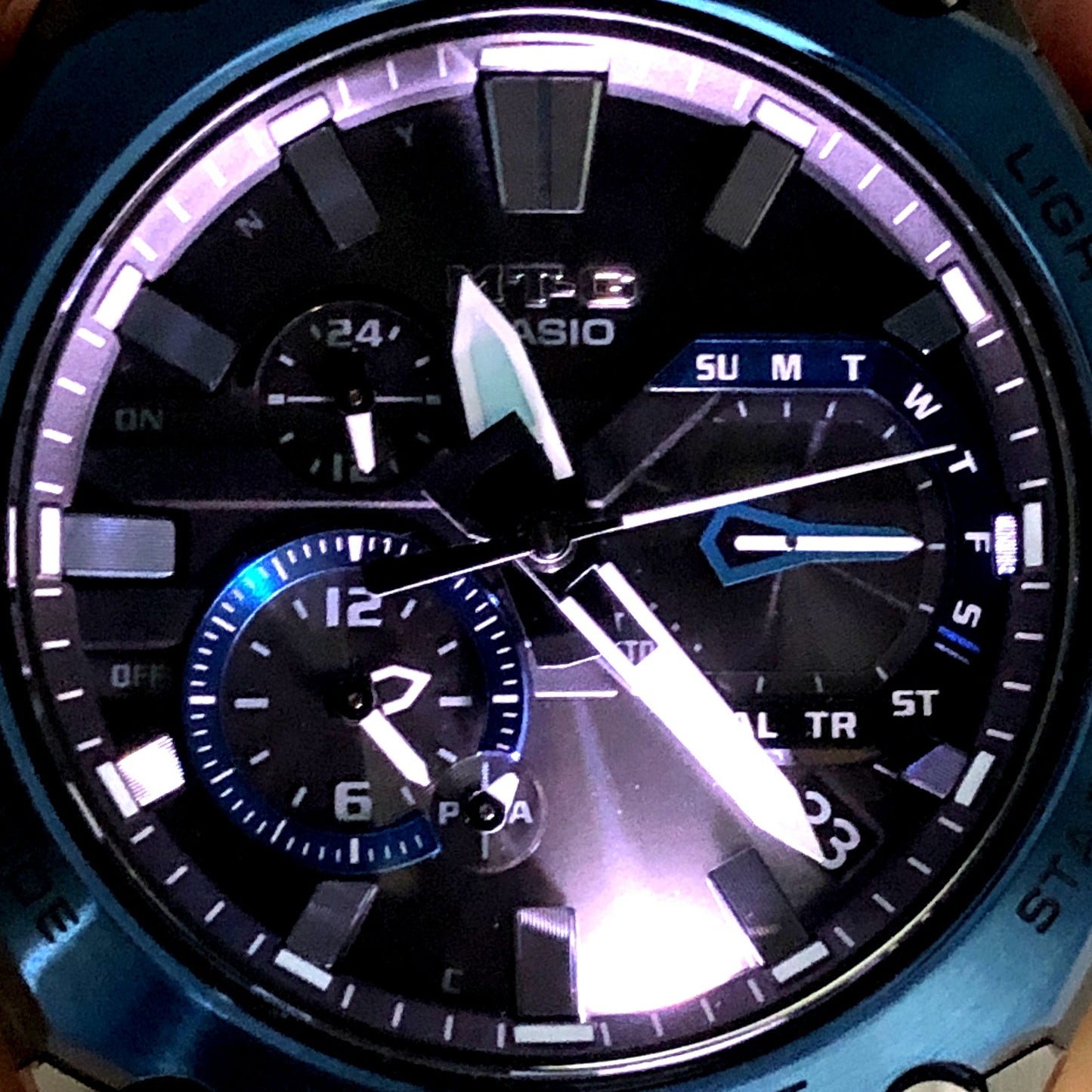 MTG-B2000B-1A2 MT-G ブルーメタル ソフトウレタンバンド