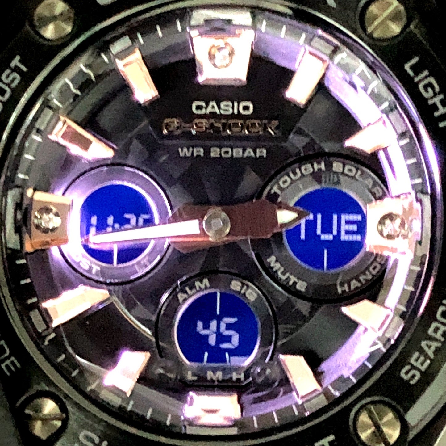 GST-S310BDD-1A Gスチール 天然ダイヤモンド インデックス