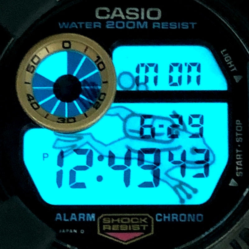 DW-8200B-9A ゴールドチタンフロッグマン 黒金蛙