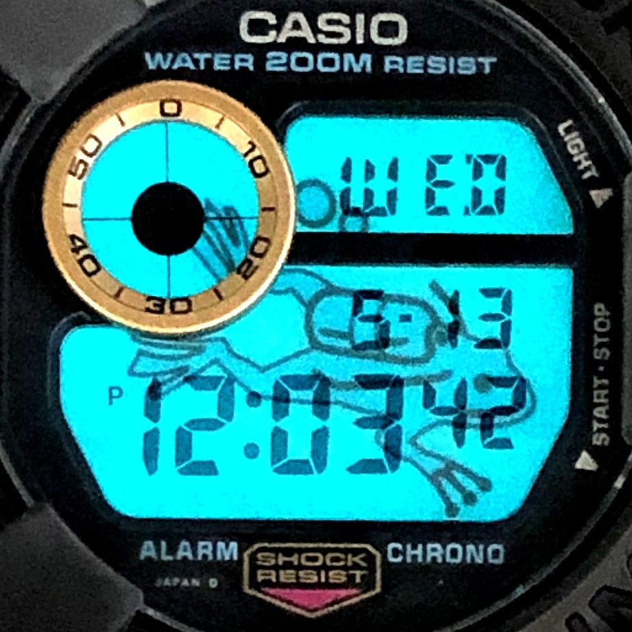 DW-8200B-9A ゴールドチタンフロッグマン 黒金蛙