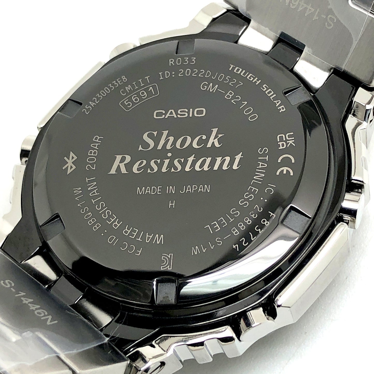 GM-B2100BT-1A フルメタル シルバー ブラックベゼル